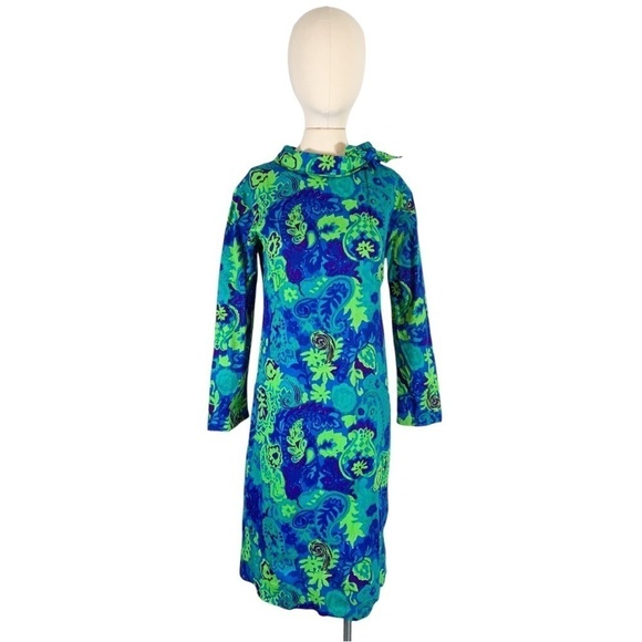 Vintage Unbranded Handmade Midi Shift Dress Size Small - Picture 1 of 12